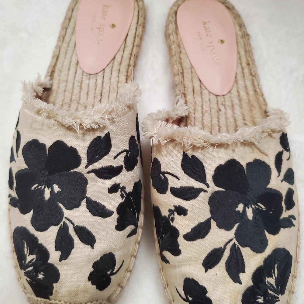 Kate Spade Layton Espadrille Slide Size 10